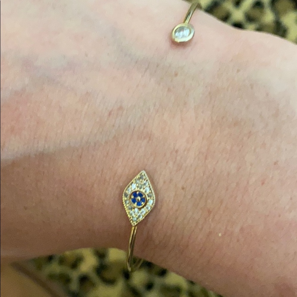 Evil eye cuff